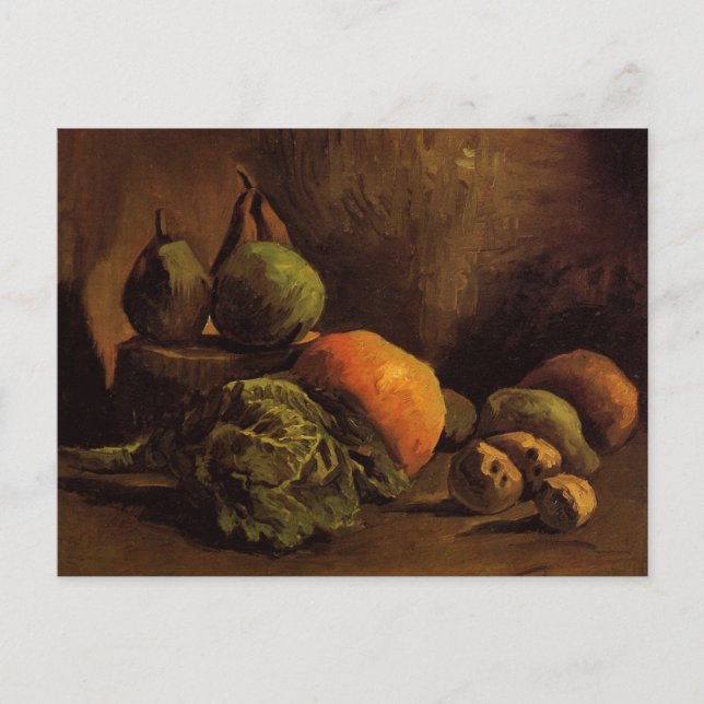 Vegetables and Fruit by Vincent van Gogh Postcard (Front)