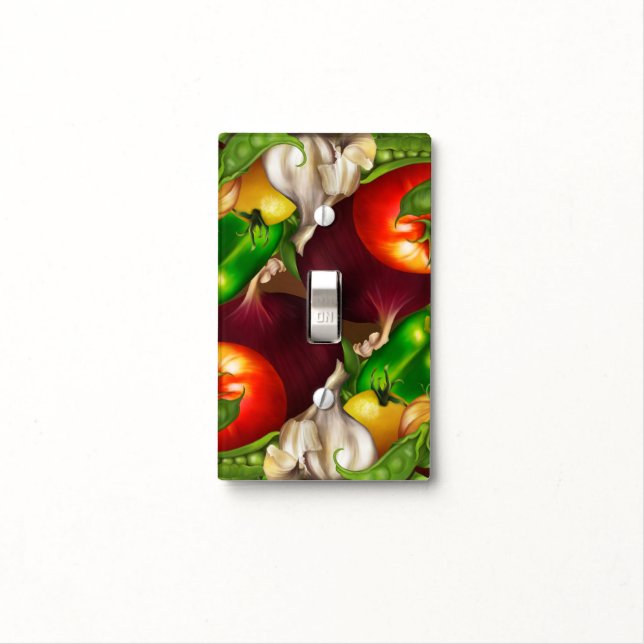 Vegetables and Herbs Organic Natural Fresh Food Light Switch Cover (In Situ)