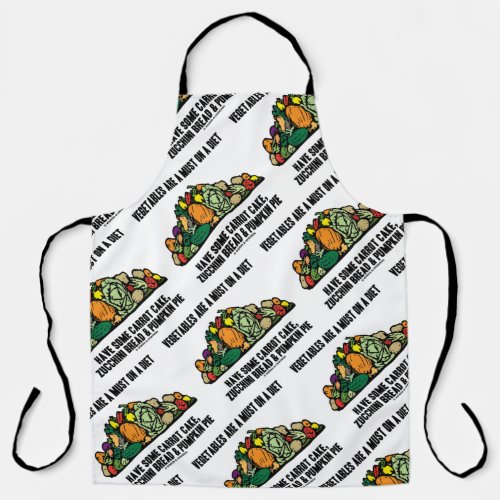 Vegetables Are A Must On A Diet Pile Of Vegetables Apron