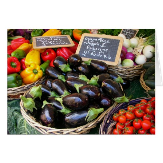 Vegetables at Nice Fruit Market, France (Front Horizontal)