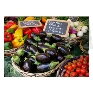 Vegetables at Nice Fruit Market, France Cards