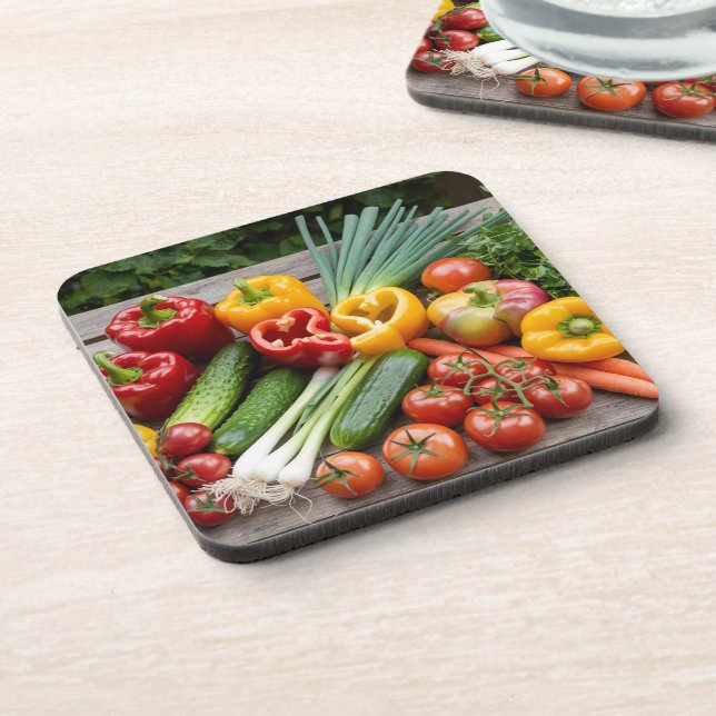vegetables beverage coaster (Left Side)