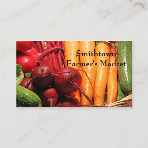 Customizable Vegetables Business Card