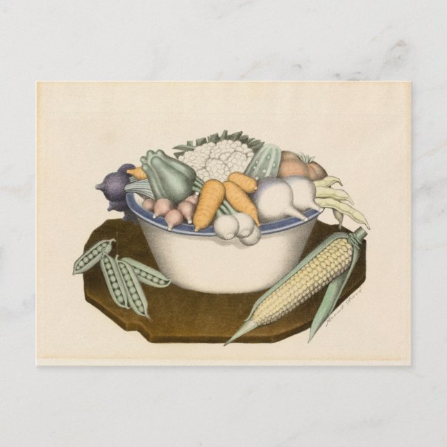 Vegetables by Grant Wood Postcard (Front)