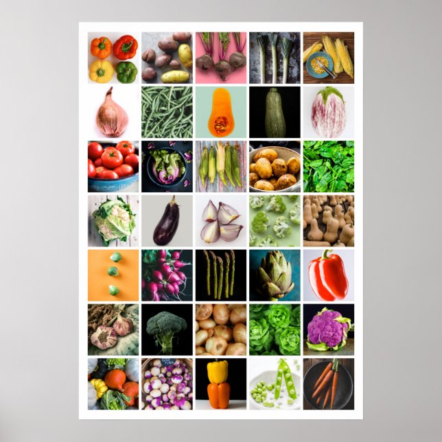 VEGETABLES Collage Poster (Front)