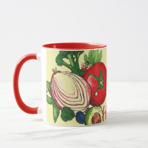 Vegetables Colorful Art Mug