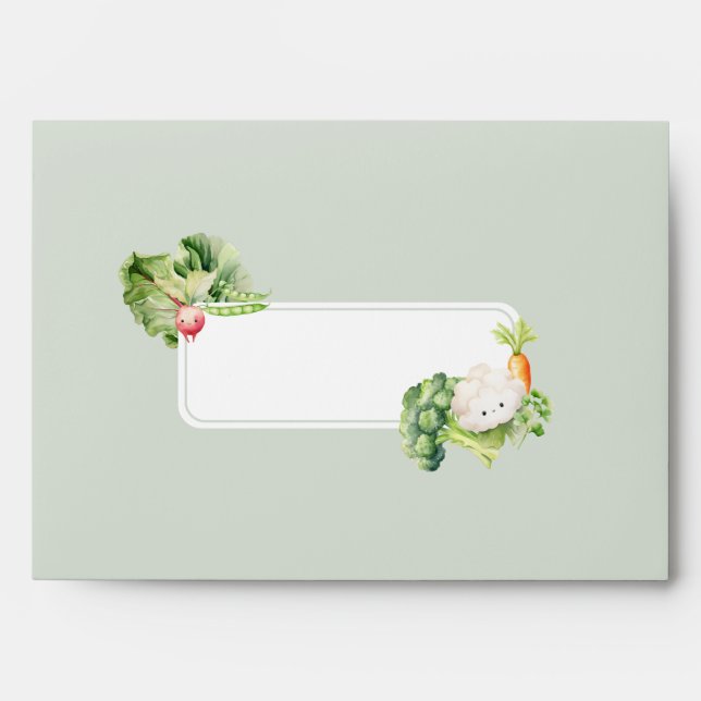 Vegetables farmers market locally grown envelope (Front)