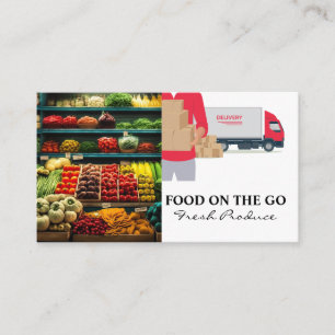 Vegetables   Food Delivery Services Business Card
