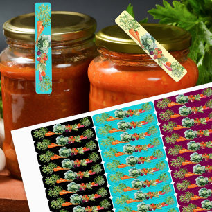 Vegetables Food Lid Tamper Proof Labels