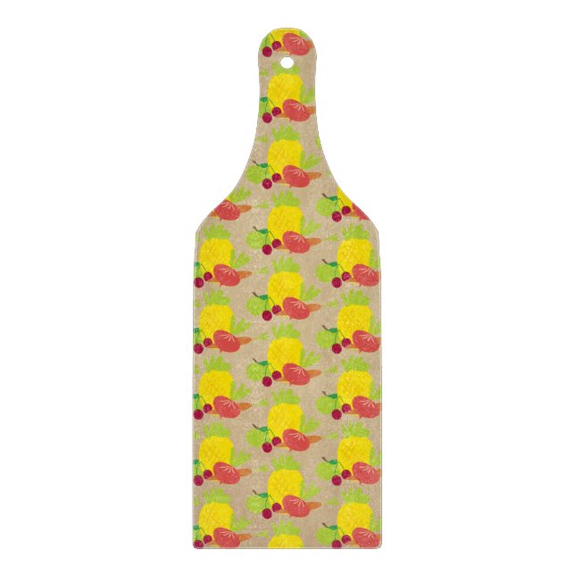 Vegetables Fruits Vegan Cutting Board (Front)