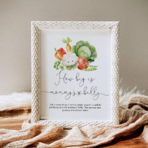 Vegetables garden how big is mommy's belly game poster