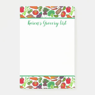 Vegetables Grocery Shopping Greenmarket Chef Post-it Notes