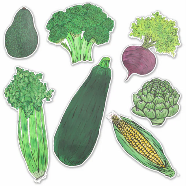 Vegetables Group #1 Sticker | Zazzle