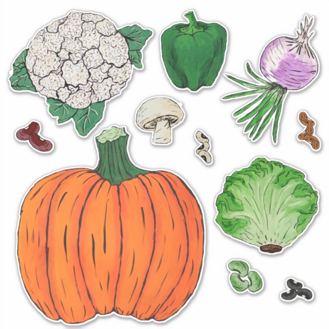 Vegetables Group #2 Sticker (Front)