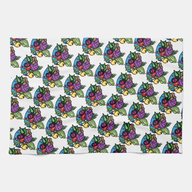 Vegetables Kitchen Towel (Horizontal)