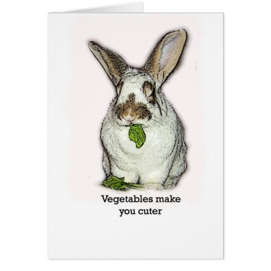Vegetables Make You Cuter Cards (Front)