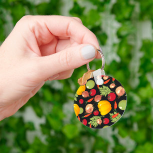 Vegetables Pattern Keychain