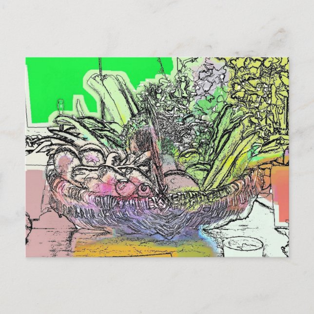 VEGETABLES POSTCARD (Front)