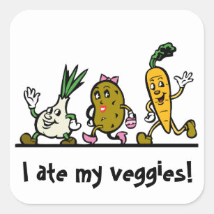 Vegetables / Veggie Ate My Veggies Reward Sticker