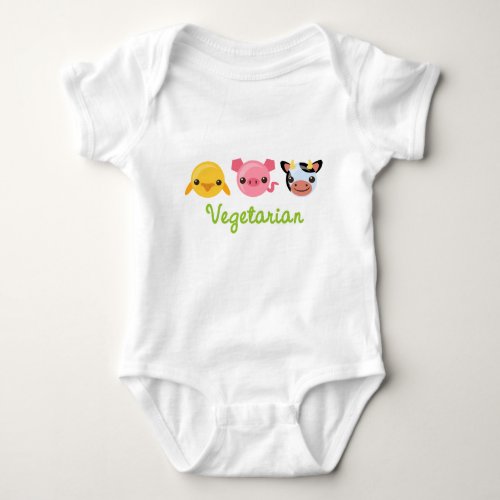 Vegetarian Baby Bodysuit