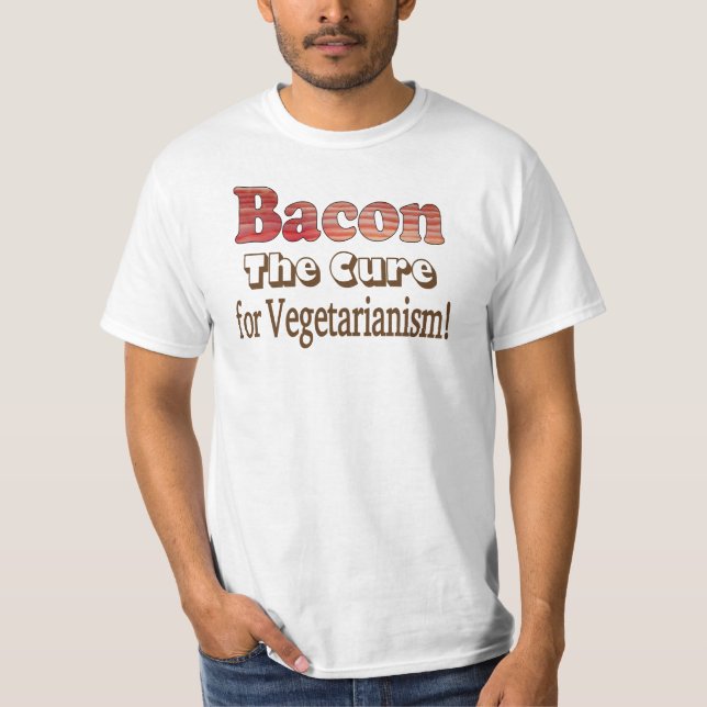 Vegetarian Bacon T-Shirt (Front)