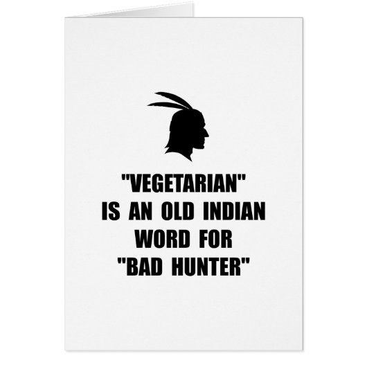 Vegetarian Bad Cards (Front)