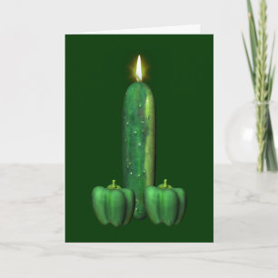 Vegetarian Birthday Cake Card