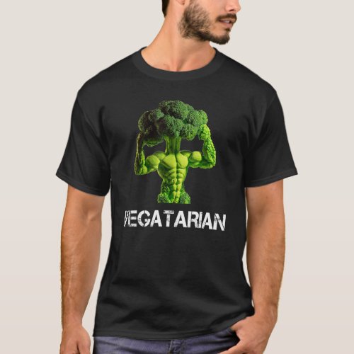 Vegetarian Broccoli Bodybuilder Clean Eating Weigh T_Shirt