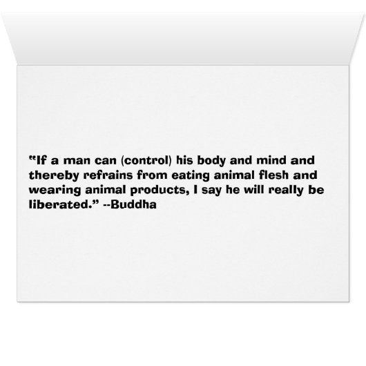 Vegetarian Buddha (Inside Horizontal (Bottom))