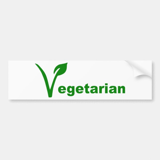 Vegetarian Bumper Sticker (Front)