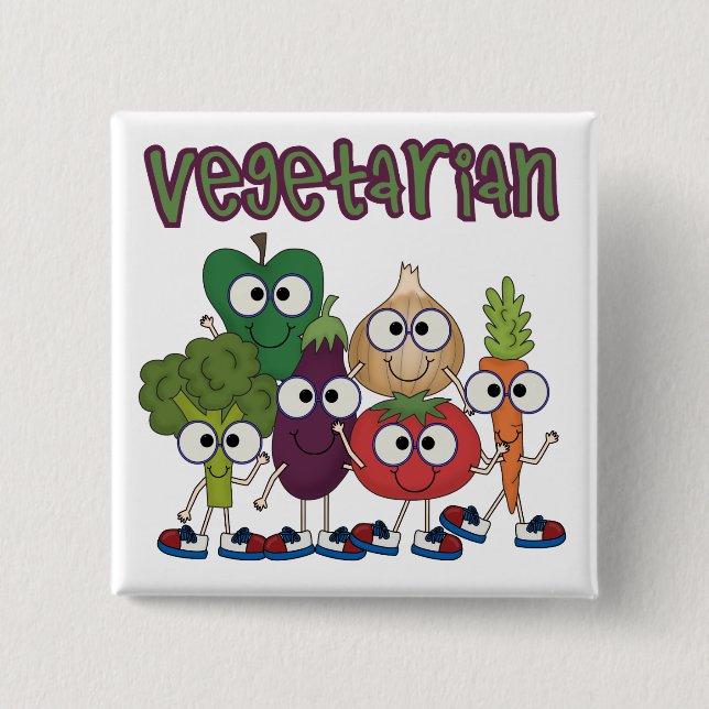 Vegetarian Button (Front)