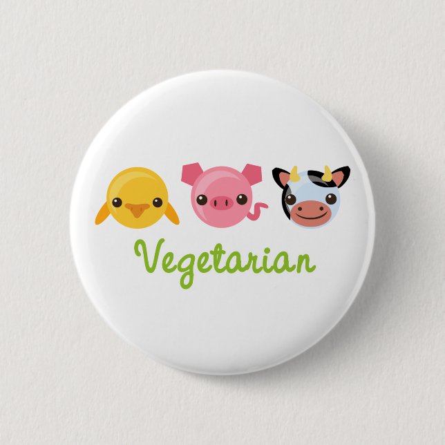 Vegetarian Button (Front)