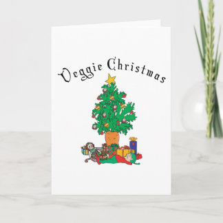 Vegetarian Chirstmas Gift Holiday Card