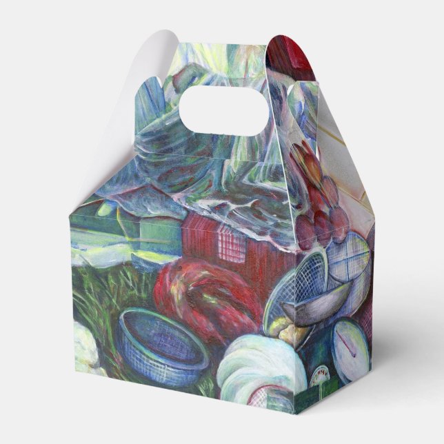 Vegetarian Club meets Here on Tuesdays Favor Boxes (Back Side)