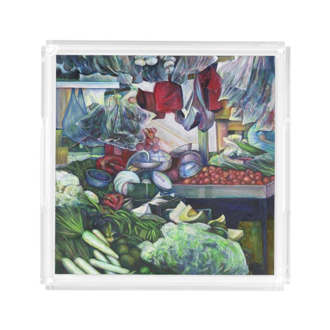 Vegetarian Clubs Meets Here on Tuesday's Afternoon Acrylic Tray (Front)