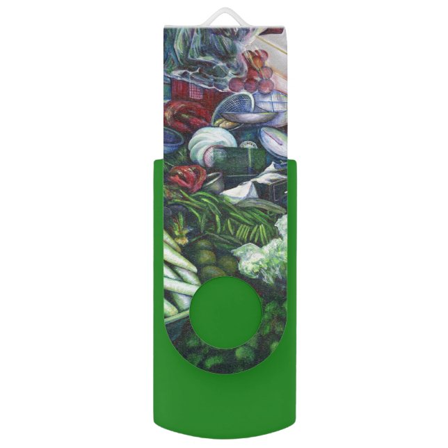 Vegetarian Clubs Meets Here on Tuesday's Afternoon USB Flash Drive (Front Vertical)