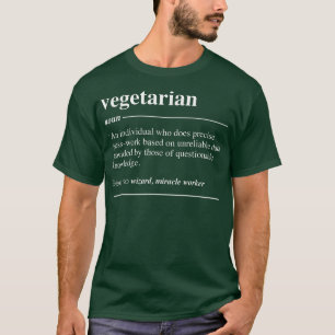 Vegetarian Definition Funny Noun T-Shirt