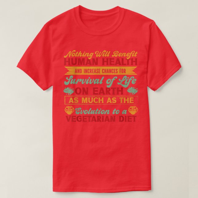 Vegetarian diet  1820 T-Shirt (Design Front)