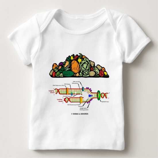 Vegetarian DNA (Pile Of Vegetables Vegetarian) Baby T-Shirt