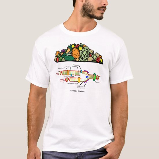 Vegetarian DNA (Pile Of Vegetables Vegetarian) T-Shirt