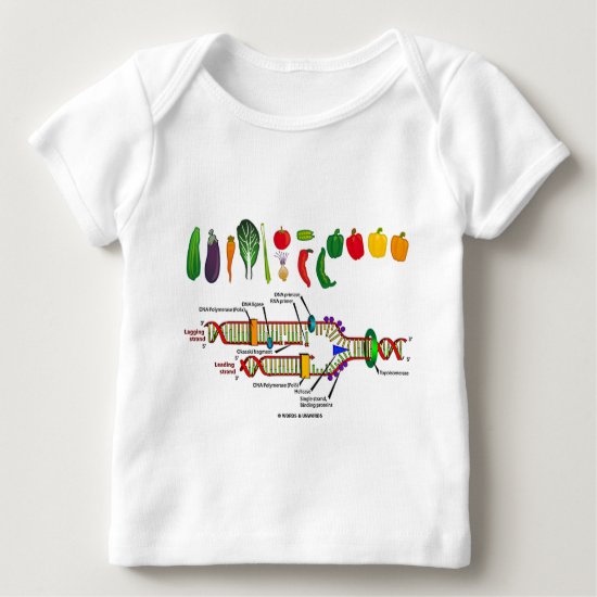 Vegetarian DNA (Vegetarian Attitude Humor) Baby T-Shirt