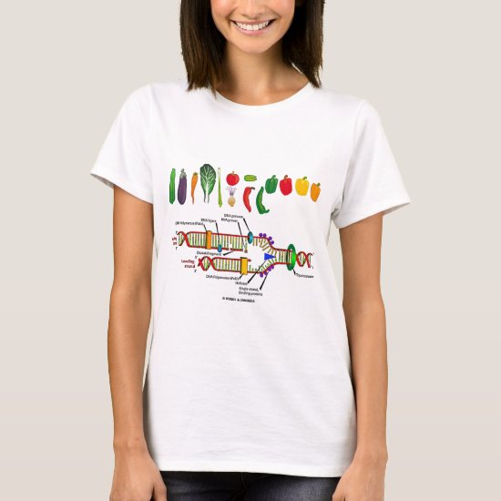 Vegetarian DNA (Vegetarian Attitude Humor) T-Shirt