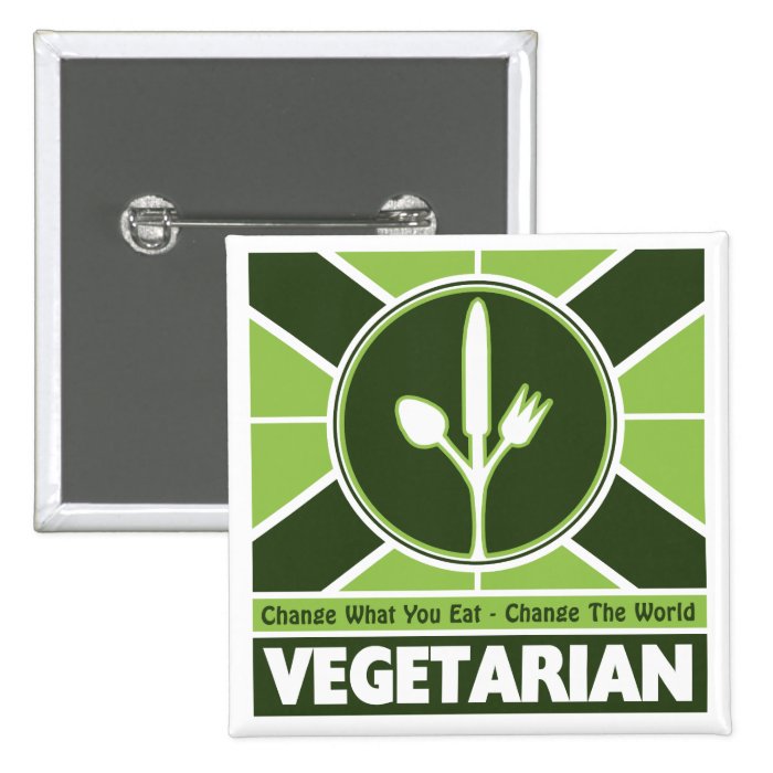 Vegetarian Flag Button