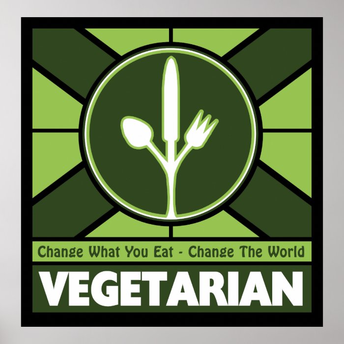 Vegetarian Flag Posters