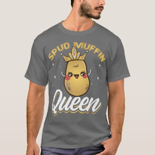 Vegetarian Food Spud Muffin Vegan Recipe Veggie  T-Shirt