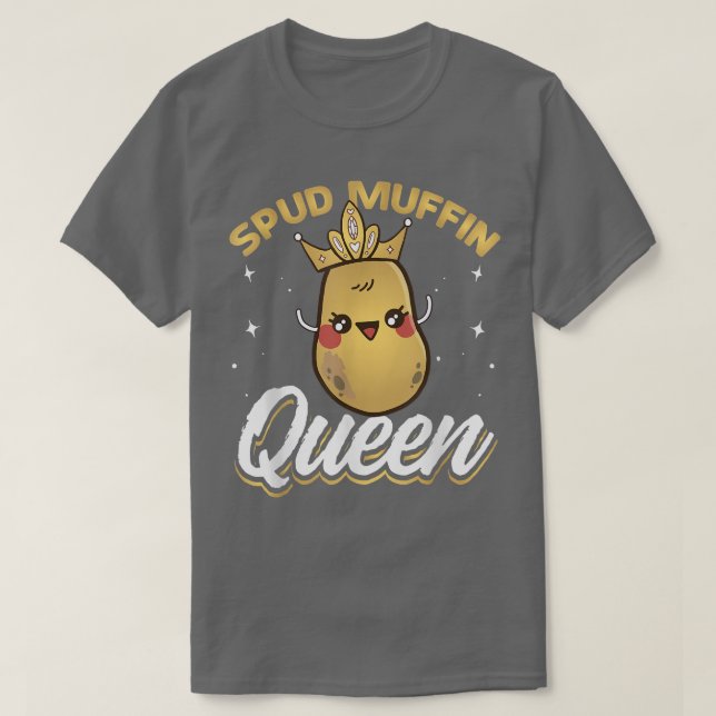 Vegetarian Food Spud Muffin Vegan Recipe Veggie T- T-Shirt (Design Front)