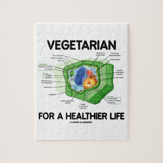 Vegetarian For A Healthier Life (Plant Cell) Jigsaw Puzzle