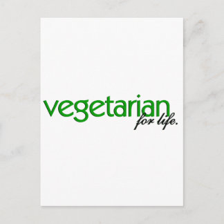 Vegetarian for Life Postcard