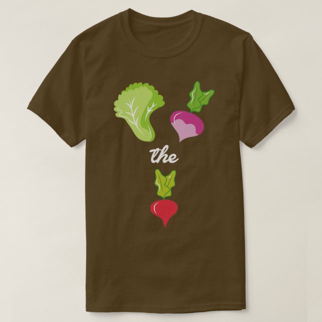 Vegetarian Gift Let Us Turn Up The Beat Vegan Love T-Shirt (Design Front)