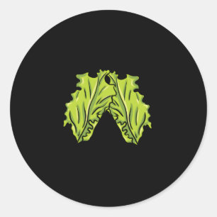 Vegetarian Just A Who Loves Salad Classic Round Sticker